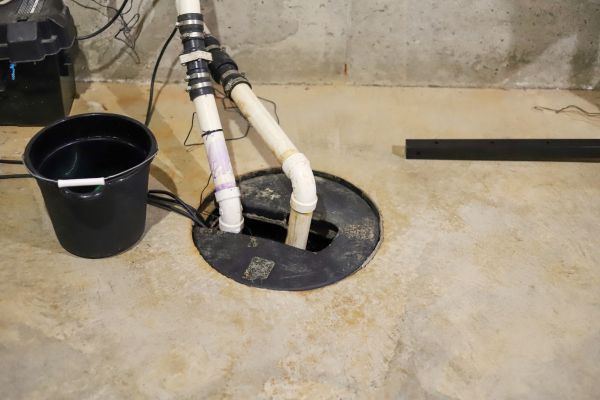 Interior Basement Drainage in High Point